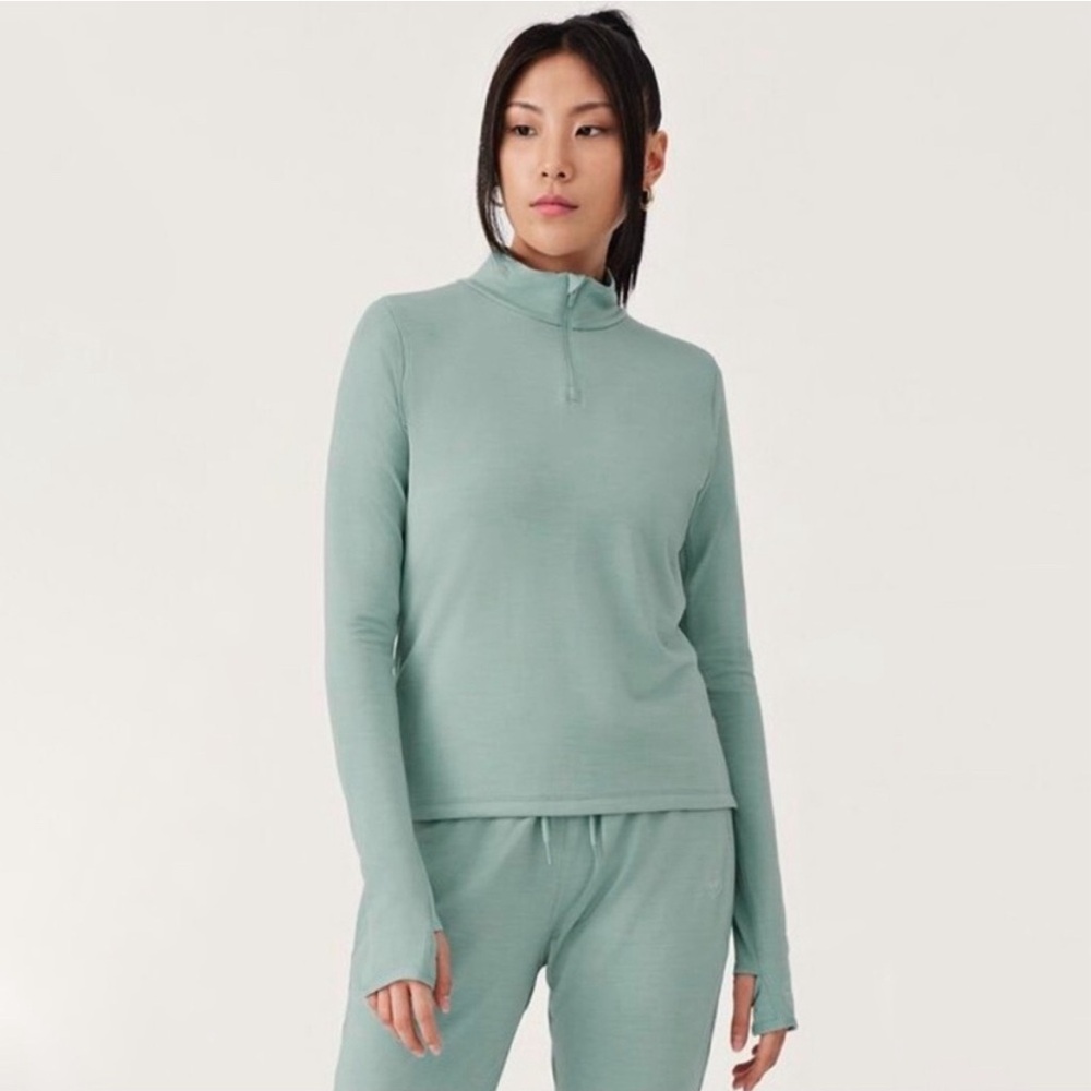 Allbirds Green Half Zip Pullover